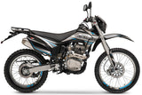TrailMaster T5 Dual Sport Dirt Bike, 5-Speed Manual, 223cc Engine, Dual Disc Brakes, Electric Start with Kick backup, (21/18) Wheels