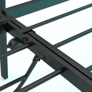 Twin Daybed with Charging Station and LED Lights-Black