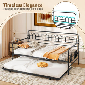 Patio Wicker Egg Chair Outdoor Rattan Lounge Basket with Seat and Back Cushions-Brown