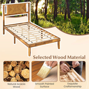 Twin Size Loft Bed with LED Lights  Roof  Window and Storage Bookshelf-White