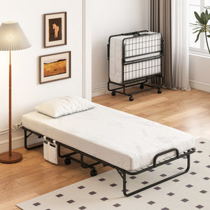 Twin Size Folding Bed with 5 Inch Mattress
