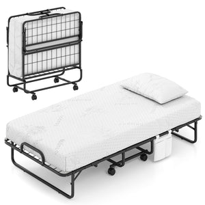 ãFree $29 Pillow with Bed Purchaseã‘Twin Size Folding Bed with 5 Inch Mattress