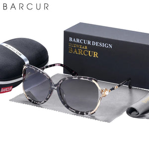 BARCUR Sunglasses Trendy Butterfly Design Fashion Women Sunglasses Polarized Lens Ladies Sun Glasses UV400 Protection for Hot Summer Days