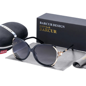 BARCUR Sunglasses Trendy Butterfly Design Fashion Women Sunglasses Polarized Lens Ladies Sun Glasses UV400 Protection for Hot Summer Days