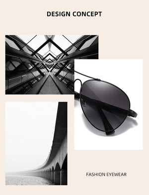 BARCUR Polarized Pilot Sunglasses for Men – Stylish Anti Blue Light UV400 Protection Gradient Mirror Lens Stainless Steel Trendy Frame – Fashion Aviator Sun Glasses for Men Ideal for Driving Travel Summer & Outdoor Activities