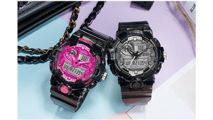 Sport Digital Watch for Men and Woman With Luminous Dual Time Waterproof 5 Bar Modern Men's Military Wristwatch WIth Night Mode
