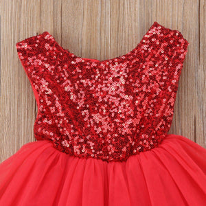 Fancy Wedding Dress Sleeveless Sequins Party Dress For Baby Girl Summer Dresses In Luxury New Elegant Design