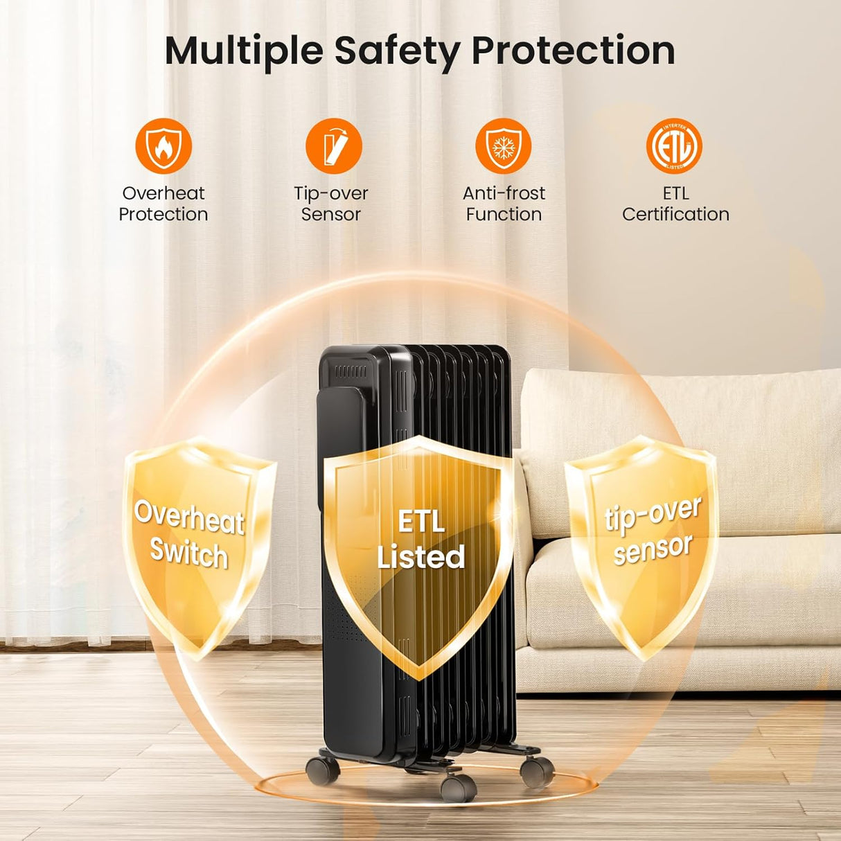 Kismile Portable Electric Space Heater Series