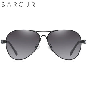 BARCUR Polarized Pilot Sunglasses for Men – Stylish Anti Blue Light UV400 Protection Gradient Mirror Lens Stainless Steel Trendy Frame – Fashion Aviator Sun Glasses for Men Ideal for Driving Travel Summer & Outdoor Activities