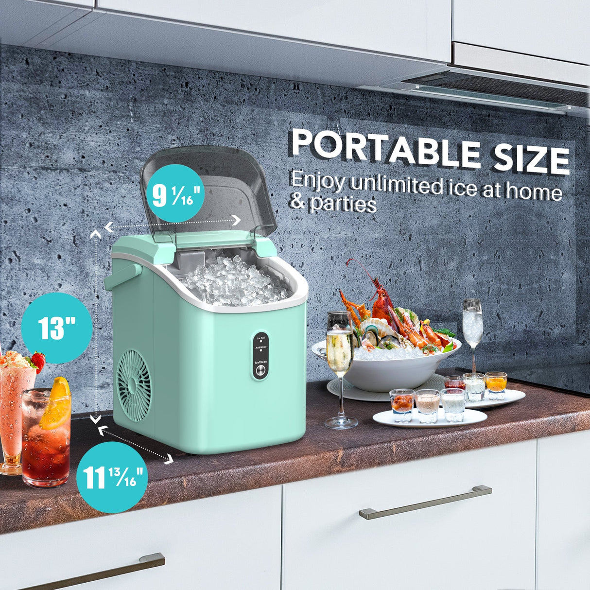 Nugget Pebble Ice Maker Countertop Z5815NH