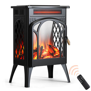 16" Free Standing Electric Fireplace Stove S180BP