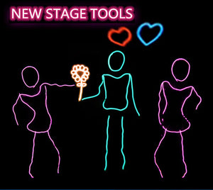 Custom Glow-in-the-Dark Couple Stage Costumes