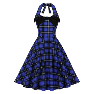 Elegant 1950s Embroidered Mesh Retro Party Dress