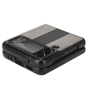 For Samsung Galaxy Z Flip 3 5G Slim Folding Leather Shockproof Phone Case Cover