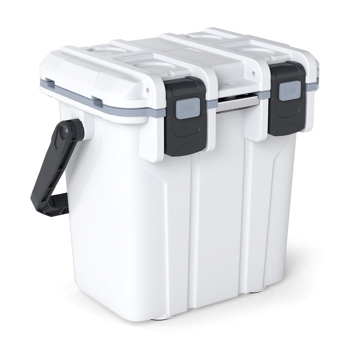 Ultra-Light Injection Molded Cooler 21 QT Hard Ice Chest-White