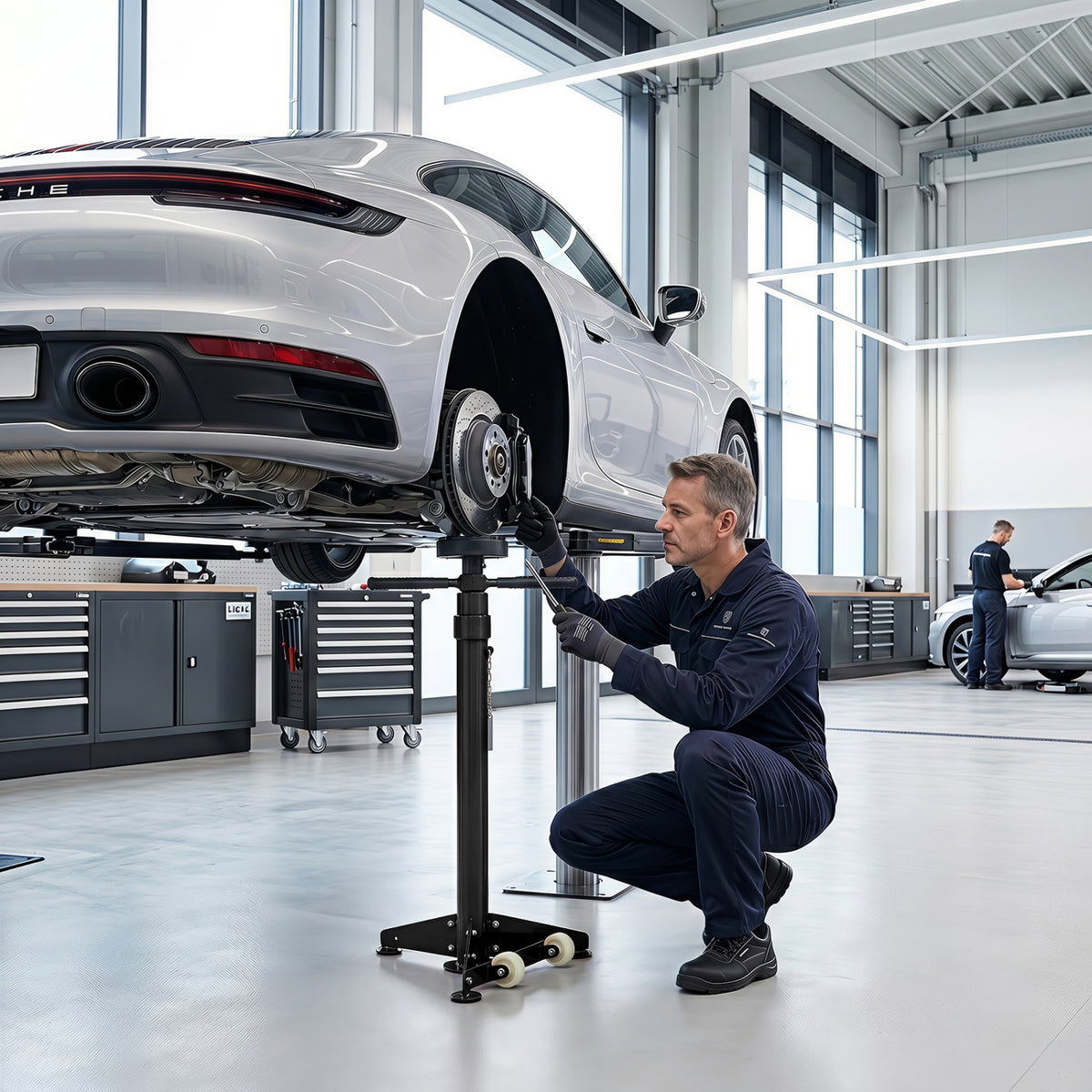 Underhoist Support Stand for Vehicle Components Support-Black