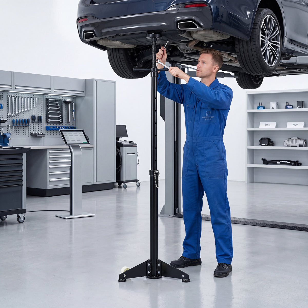 Underhoist Support Stand for Vehicle Components Support-Black