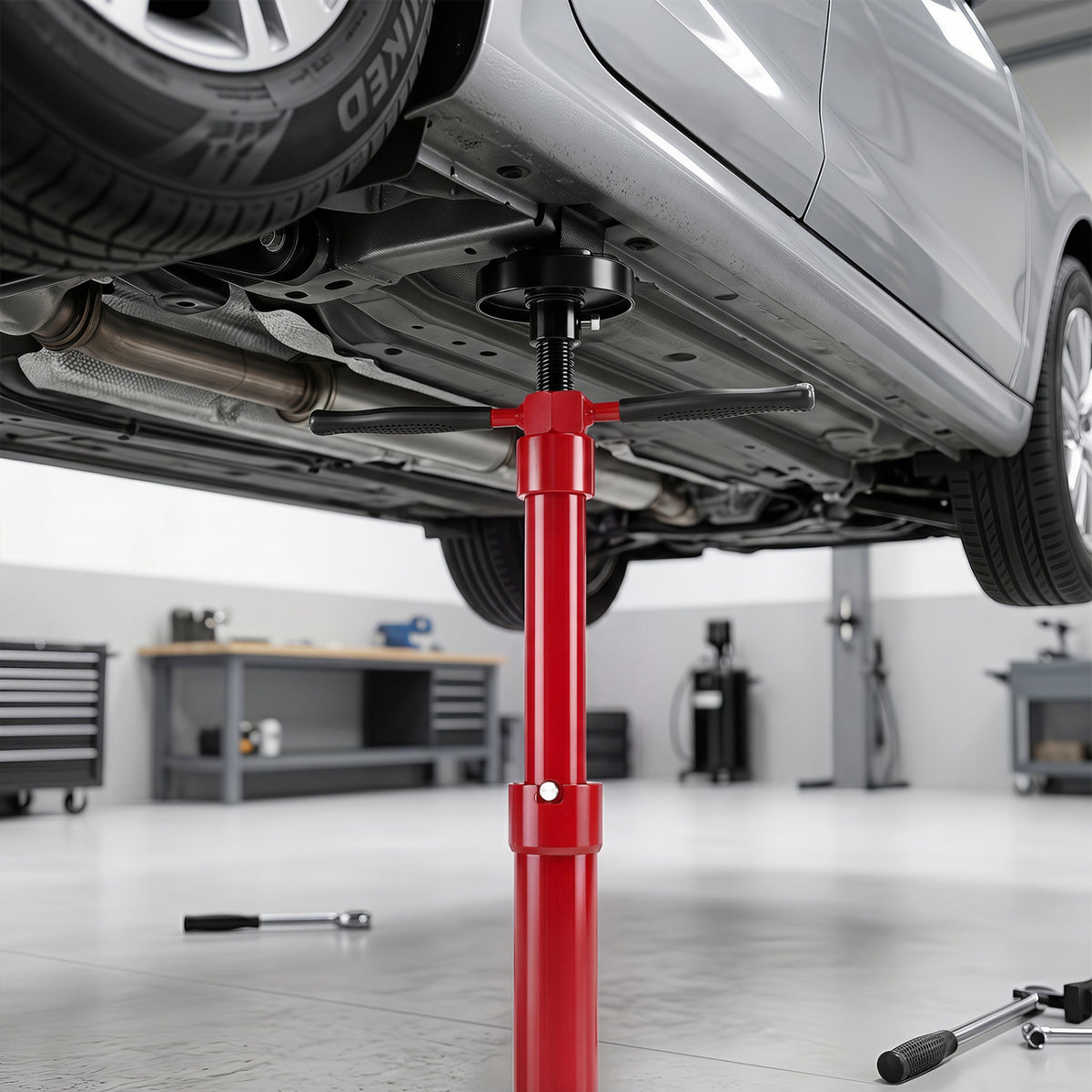 Underhoist Support Stand for Vehicle Components Support-Red