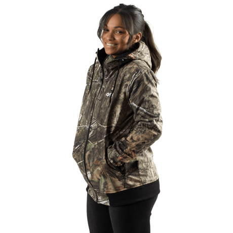Shadow Womens Heated Hunting Hoodie - Mossy Oak® Camo by Gobi Heat