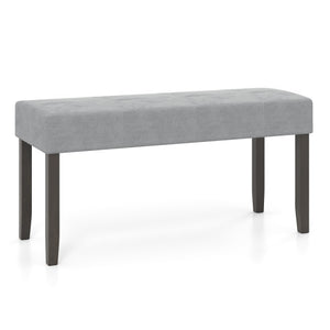 Upholstered Entryway Bench for End of Bed with Padded Seat-Gray