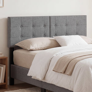 Upholstered Headboard with Adjustable Width for Full/Queen Size Beds-Dark Gray