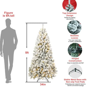 Frost Glow 5ft Flocked Tree