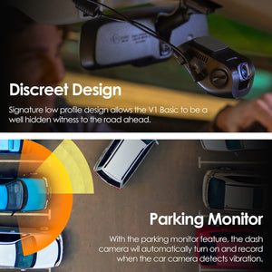 Rexing V1 FHD 1080p Dash Cam (Open Box)