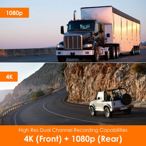 Rexing V1P SE 4K Dual Channel Car Dash Cam w/ GPS, Wi-Fi & Bonus CPL Filters