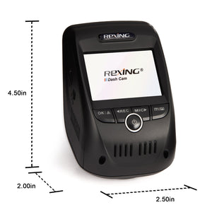 Rexing V1P Max 4K UHD Dual Channel Dash Cam 4K 3840×2160 Front + 1080p Rear with Wi-Fi and GPS