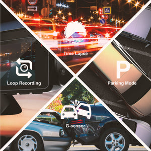 Rexing V3C Dual Camera Front and Inside Cabin Full HD 1080p Dash Cam with WiFi