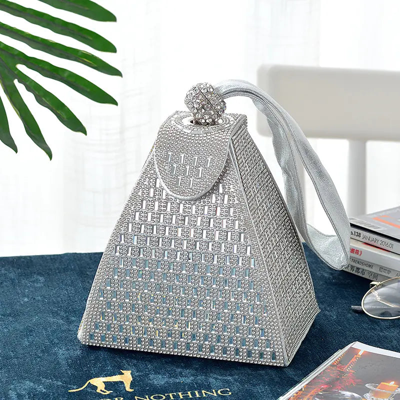 New Triangle Diamond Handbag for Evening Dresses