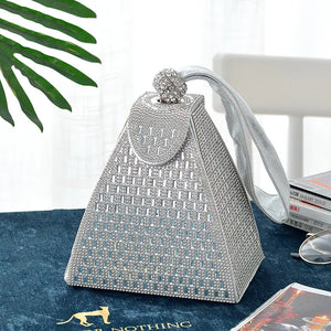 New Triangle Diamond Handbag for Evening Dresses