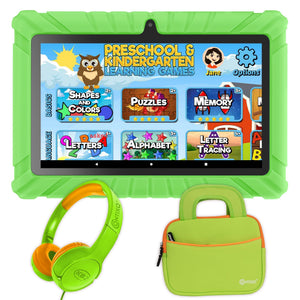 Contixo V8-2 7" Kids Tablet, Headphones, & Tablet Bag Bundle