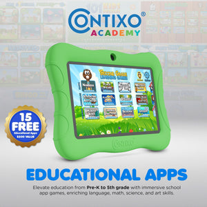 Contixo V9 Kids HD 7" Tablet - 50 Disney EBooks & Kickstand Included