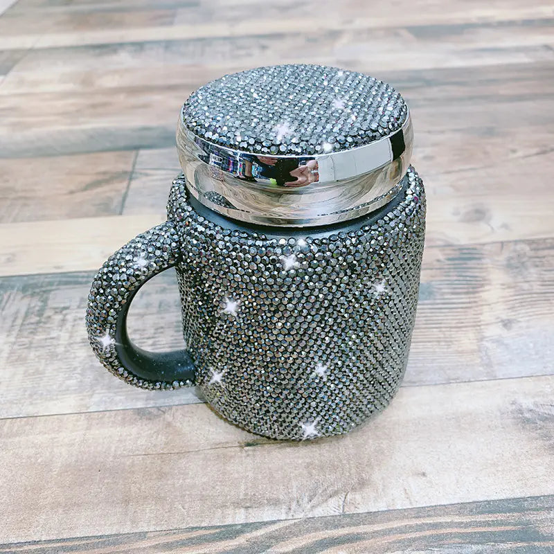 Creative Ceramic Coffee Mug with Lid for Office Use