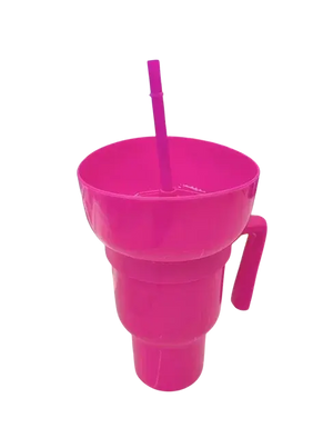 Popcorn Snack With Handle & All-In-One Drink Cup