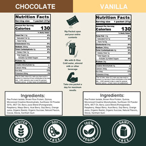 Vegan Protein Powder with Creatine | Single-Serve Packets