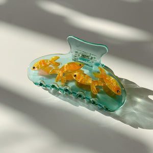 Velvet Claws Goldfish Hair Clip | School of Gold Fish Hair Claw