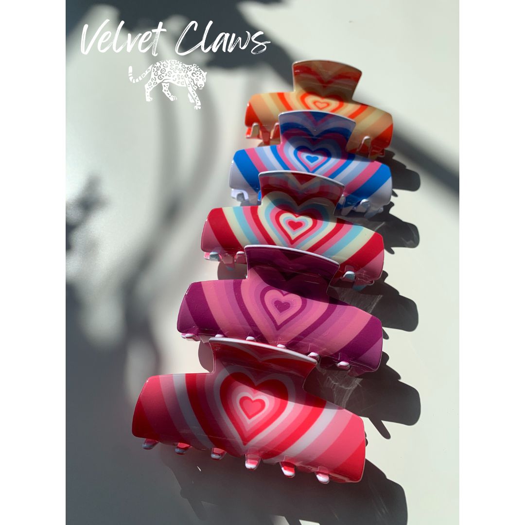 Velvet Claws Hair Clip | The Foxy in True Love Red Hair Claw