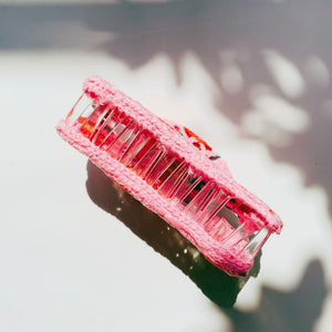 Velvet Claws Strawberry Granny Square Hair Claw