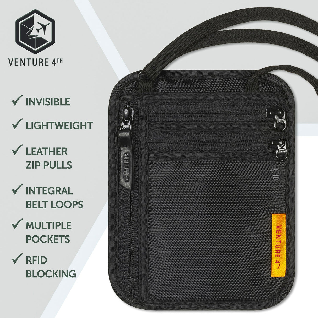 Slim Minimalist Design Travel Neck Wallet