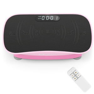 Vibration Plate Exercise Machine for Lymphatic Drainage and Weight Loss with 10 Speed Intensities-Pink