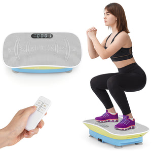 Vibration Plate Exercise Machine for Lymphatic Drainage and Weight Loss with 10 Speed Intensities-Green
