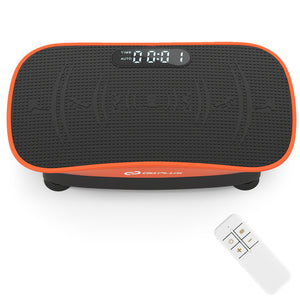 Vibration Plate Exercise Machine for Lymphatic Drainage and Weight Loss with 10 Speed Intensities-Orange