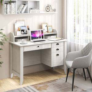 Computer Desk PC Laptop and Writing Table Workstation -Brown