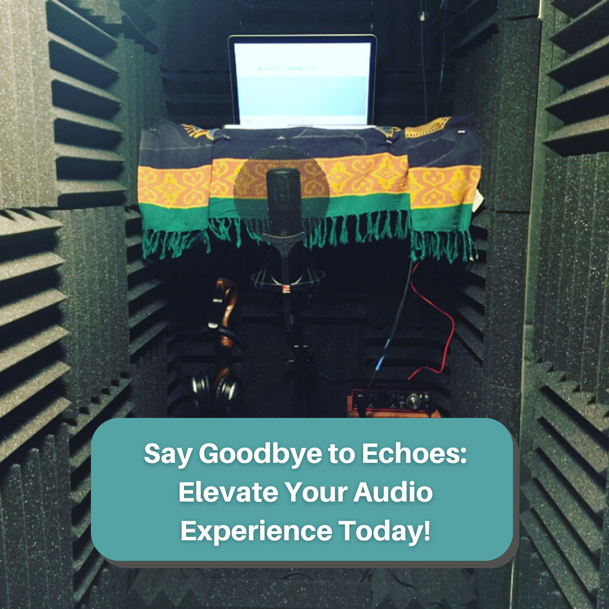 Small Vocal Booth Acoustic Foam Bundle - DIY Vocal Booth Acoustic Treatment