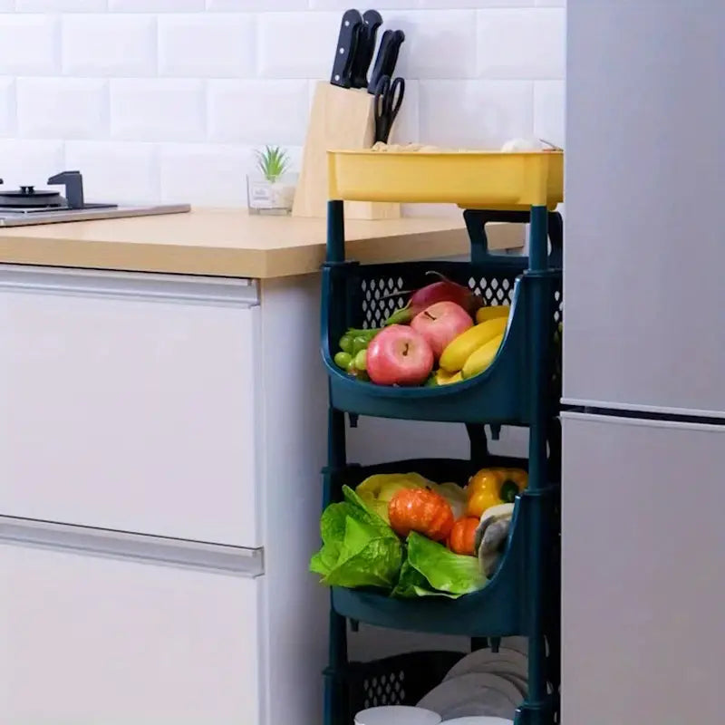 Mobile Storage Cart for Kitchen, Living Room, Bathroom