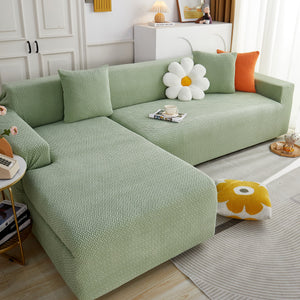 L Shape Couch Covers Stretch Slipcovers Furniture Protector with 1pcs Free Pillowcases