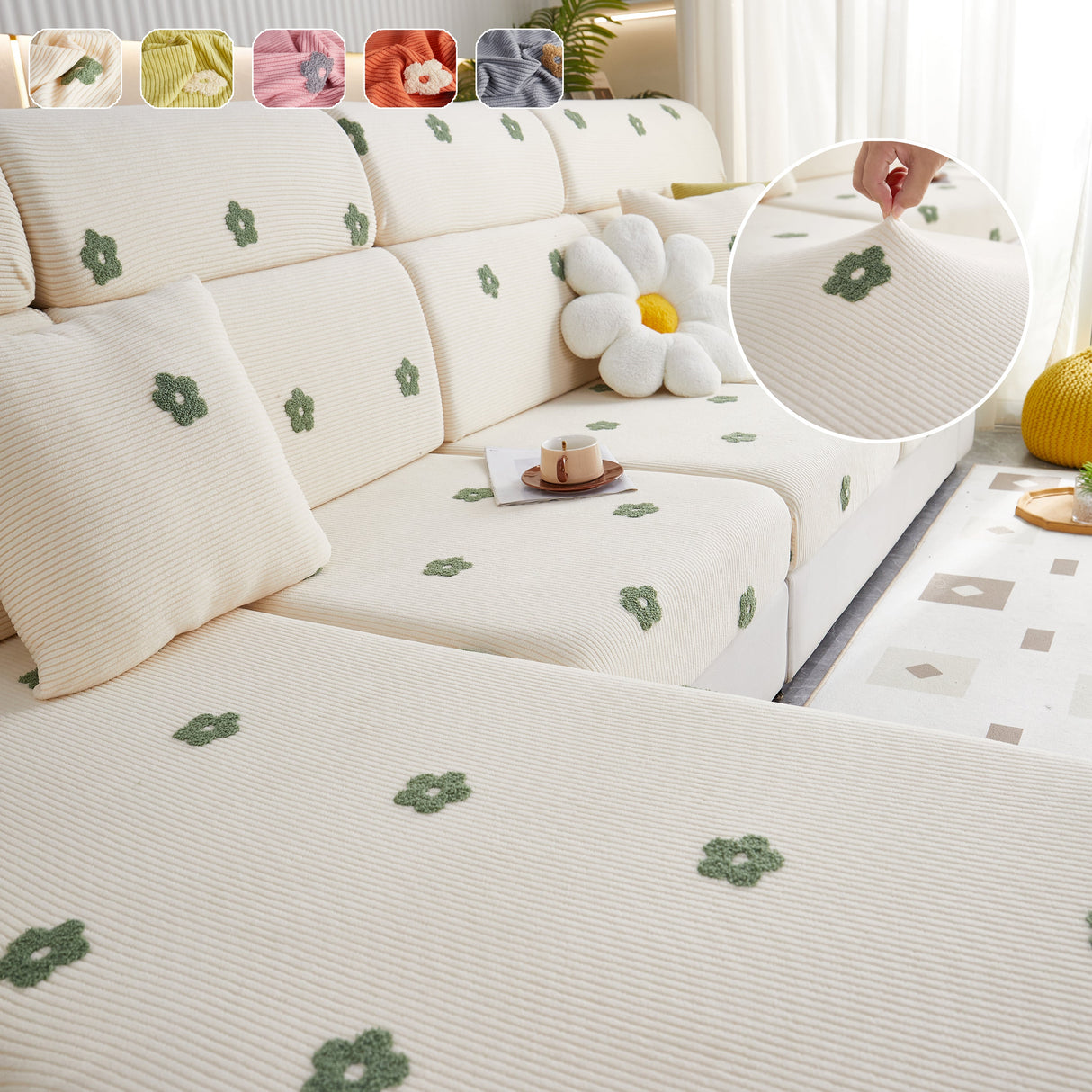 Polar Fleece Sofa Cushion Covers for Sofa 1/2/3/4 Seater, Best Seat Covers for Dogs, Pet Couch Protector