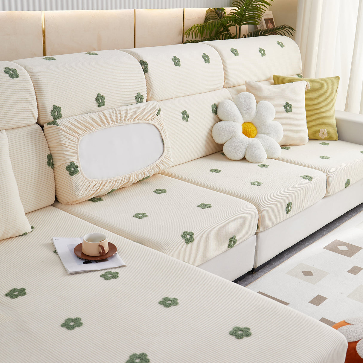 Polar Fleece Sofa Cushion Covers for Sofa 1/2/3/4 Seater, Best Seat Covers for Dogs, Pet Couch Protector